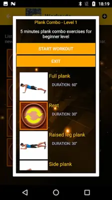 Plank abs muscles in 30 days android App screenshot 4